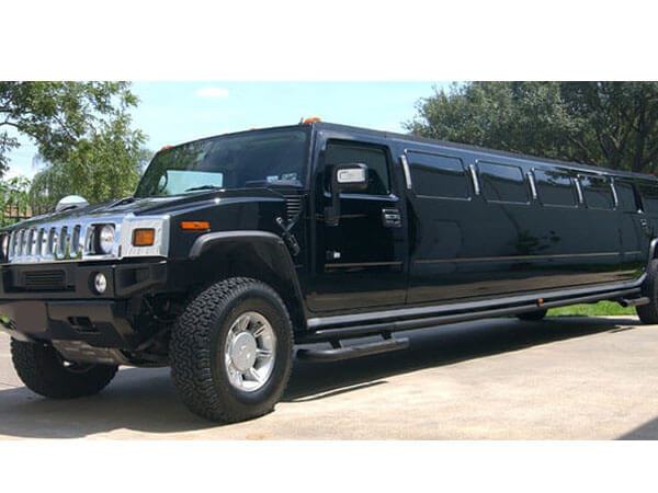 hummer limo from outside