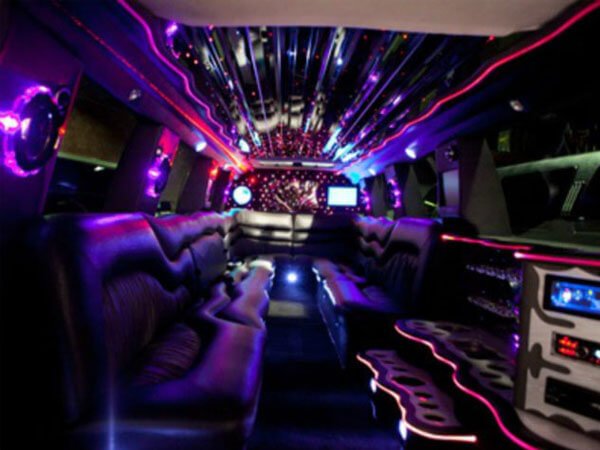 Cadillac limo  interior 