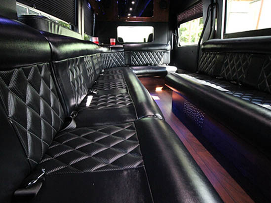 limo service comfortable leathers seats